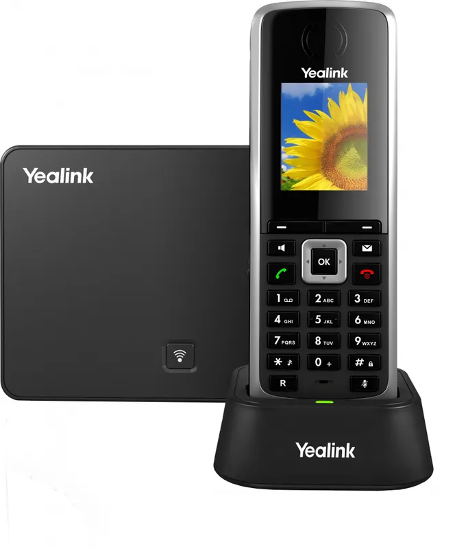 Телефон YEALINK DECT-трубка Yealink W73P DECT (база W70B+трубка W73H) до 10 SIP-аккаунтов, до 10 трубок на базу, до 20 одноврем. Вызовов