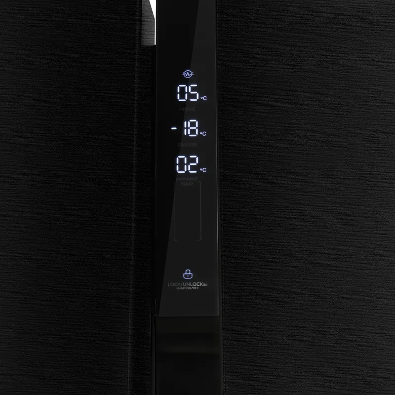 Холодильник Hyundai CS5073FV 3-хкамерн. графит