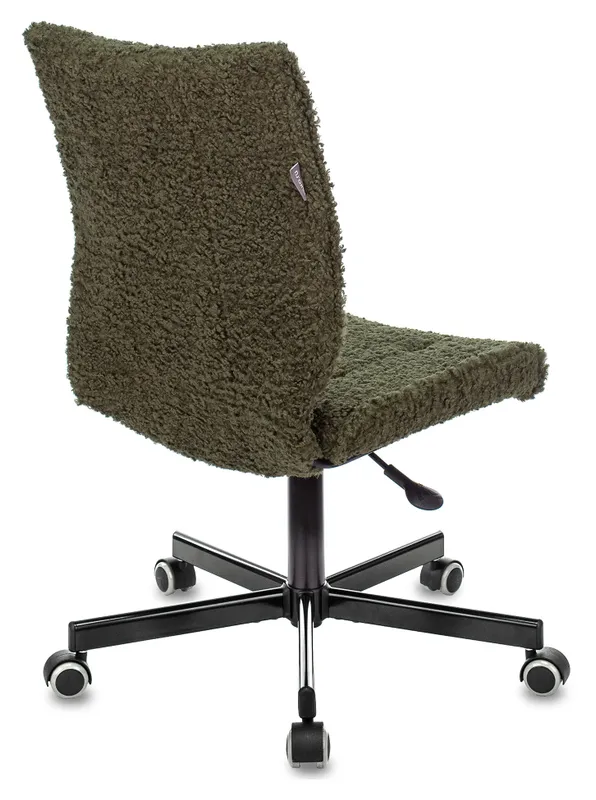 Кресло Бюрократ СН-330М хаки экомех крестов. металл черный