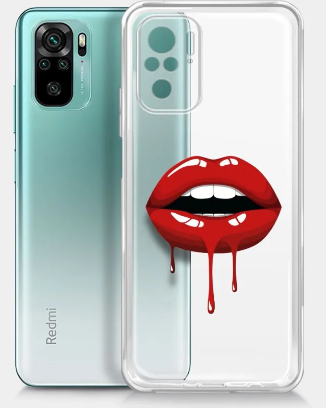 Чехол (клип-кейс) BoraSCO для Xiaomi Redmi Note 10/10S ArtWorks прозрачный/рисунок (51606)