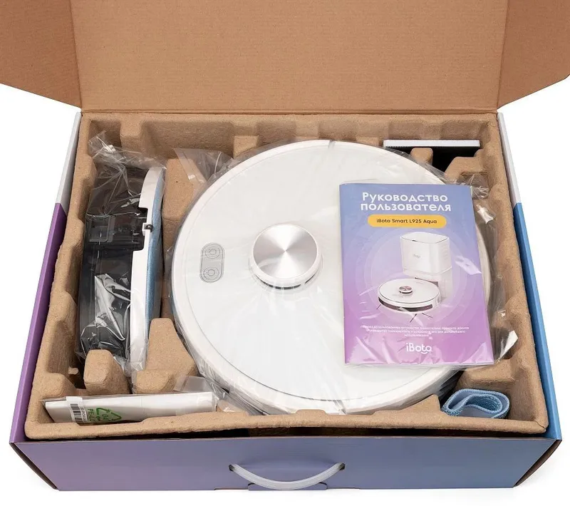 Пылесос-робот iBoto Smart L925W Aqua + Станция самоочистки 46Вт белый