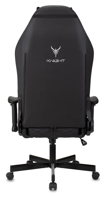 Кресло игровое Knight Neon черный соты эко.кожа с подголов. крестов. металл