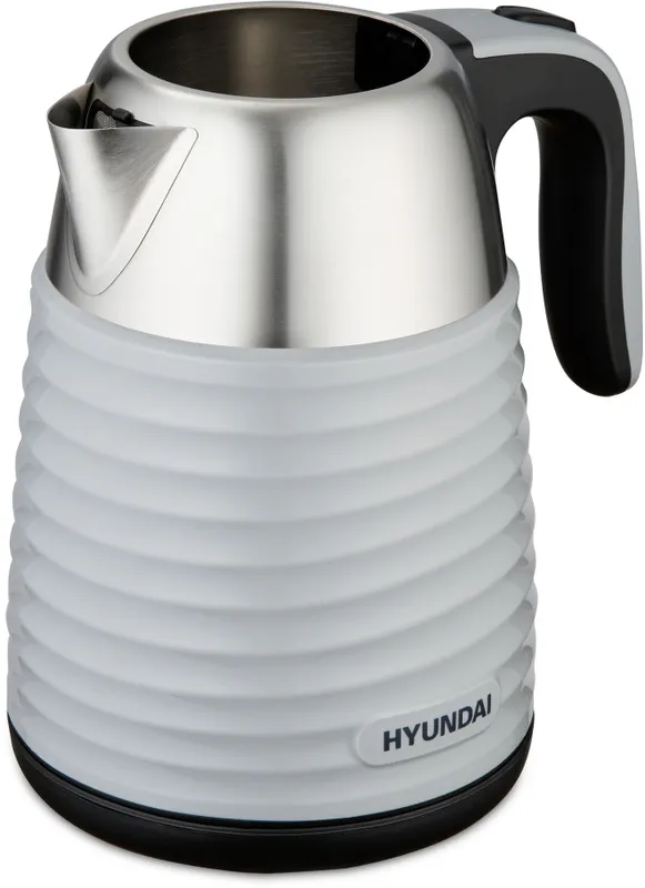 Чайник электрический Hyundai HYK-S4804 1.7л. 2200Вт серый/черный корпус: металл