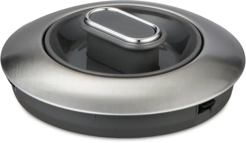 Чайник электрический Hyundai HYK-S4804 1.7л. 2200Вт серый/черный корпус: металл