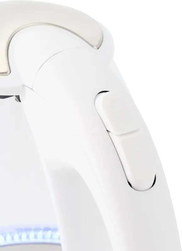 Чайник электрический Hyundai HYK-G3805 1.7л. 2200Вт белый/прозрачный (корпус: стекло)