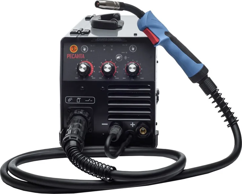 Сварочный полуавтомат Ресанта САИПА-24В/200А инвертор MIG-MAG 6.9кВт