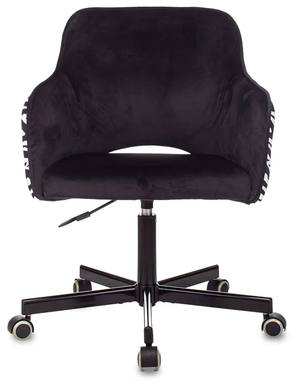 Кресло Бюрократ CH-380M черный зебра крестов. металл