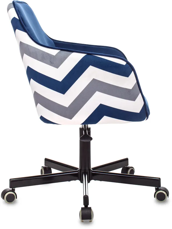 Кресло Бюрократ CH-380M сапфировый Italia 17 зигзаг крестов. металл