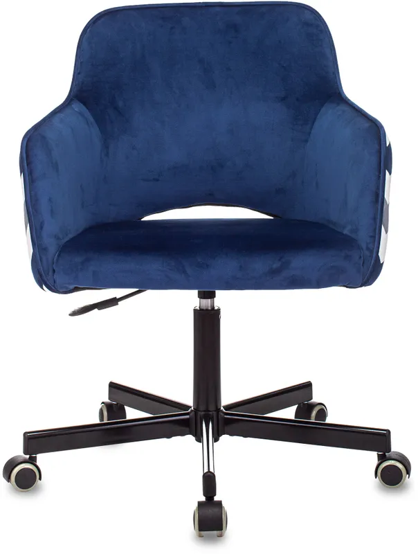 Кресло Бюрократ CH-380M сапфировый Italia 17 зигзаг крестов. металл