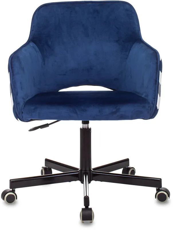 Кресло Бюрократ CH-380M сапфировый Italia 17 зигзаг крестов. металл