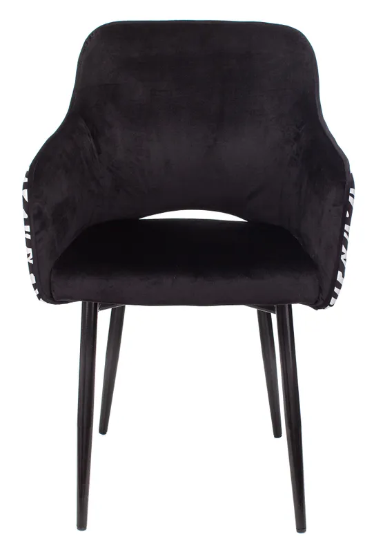 Кресло Бюрократ CH-380F черный зебра на ножках металл