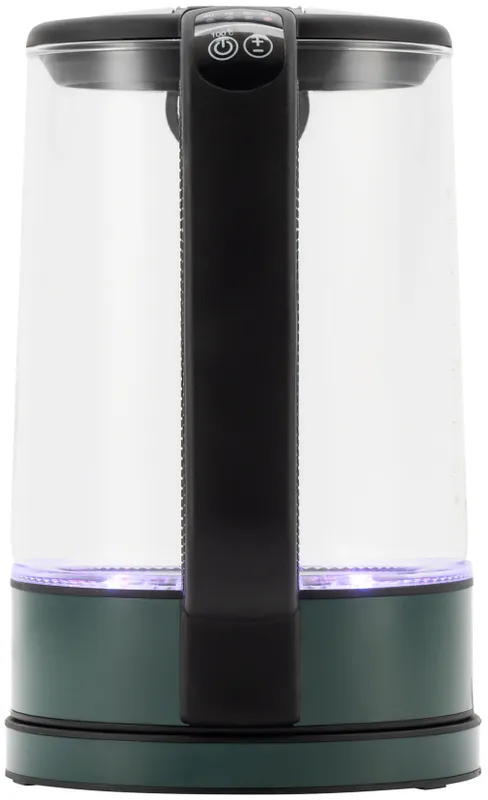 Чайник электрический Hyundai HYK-S4805 1.7л. 2200Вт темно-зеленый корпус: стекло/пластик