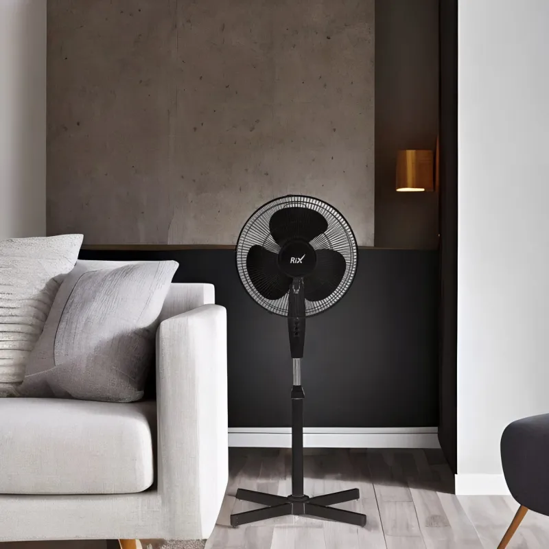 Вентилятор напольный RIX RSF-3000B 40Вт скоростей:3 черный
