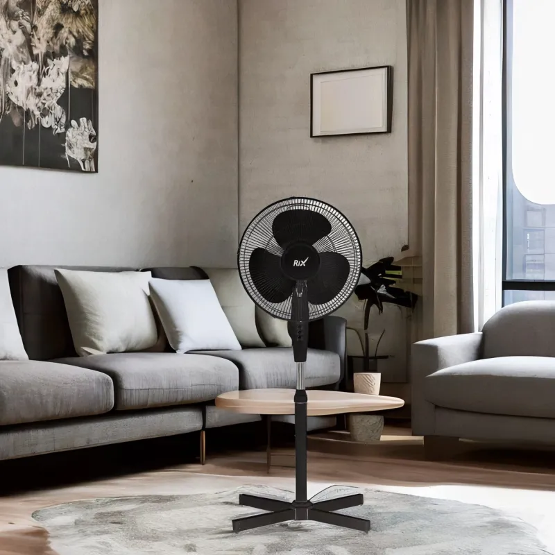 Вентилятор напольный RIX RSF-3000B 40Вт скоростей:3 черный