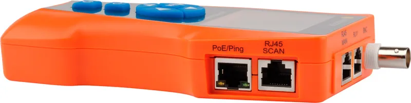 Тестер Кабельный тестер с измерением длины, трассировкой кабельных линий и определением POE, с функцией рефлектометра