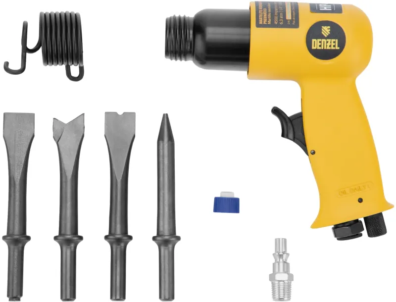 Дрель прямая Denzel PD500 114л/мин патр.:ключевой желтый/черный