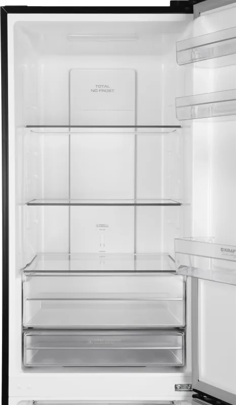 Холодильник Kraft TNC-NF503D 2-хкамерн. черная сталь мат.