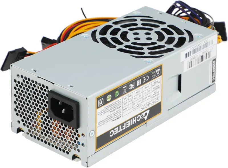 Chieftec Smart GPF-400P (ATX 2.3, 400W, TFX, >85 efficiency, Active PFC, 80mm fan) OEM