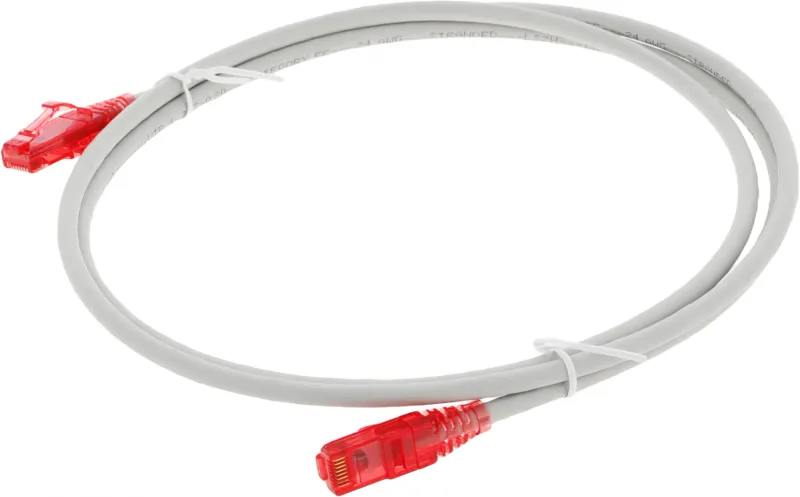 Патч-корд Hyperline PC-LPM-UTP-RJ45-RJ45-C5E-1.5M-LSZH-GY UTP RJ-45 вил.-вилка RJ-45 кат.5E 1.5м серый LSZH 24AWG
