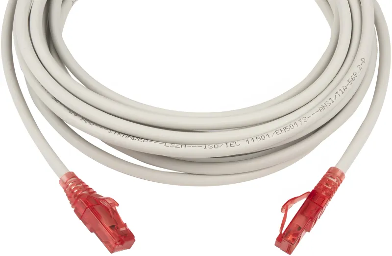 Патч-корд Hyperline PC-LPM-UTP-RJ45-RJ45-C5E-5M-LSZH-GY UTP RJ-45 вил.-вилка RJ-45 кат.5E 5м серый LSZH 24AWG