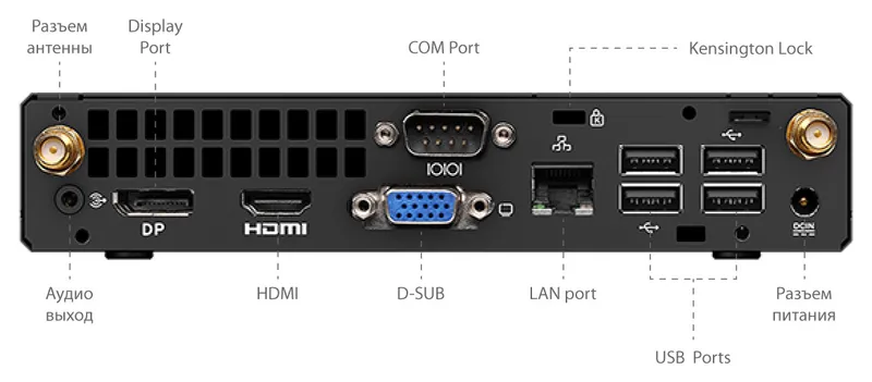 ПК IRU Office A310H4TF slim i3 10105 (3.7) 8Gb SSD250Gb UHDG 630 Free DOS GbitEth WiFi BT 90W черный (1738395)