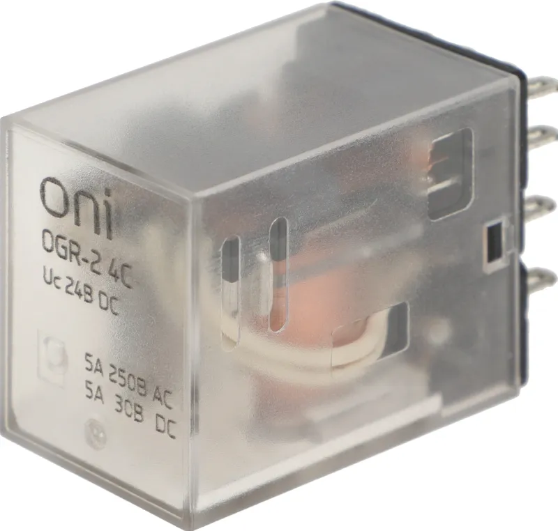 Реле промежуточное IEK Oni OGR-2 24В (OGR-2-4C-DC24V)