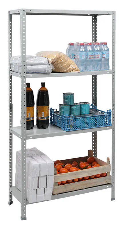 Стеллаж Практик ES 150KD пол.:4 разборная 1450x750x300мм серый (S24099033402)