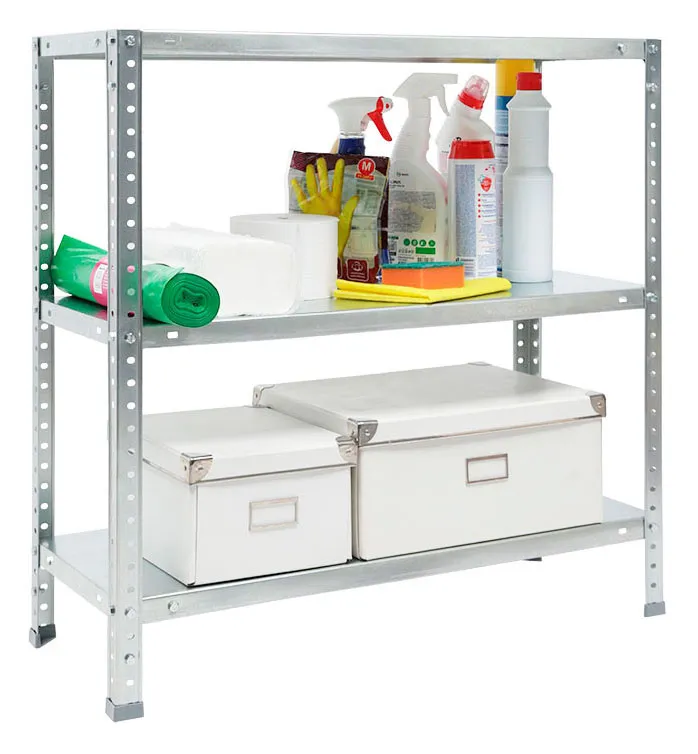 Стеллаж Практик ES 75KD пол.:3 разборная 750x750x300мм серебристый (S24099023358)