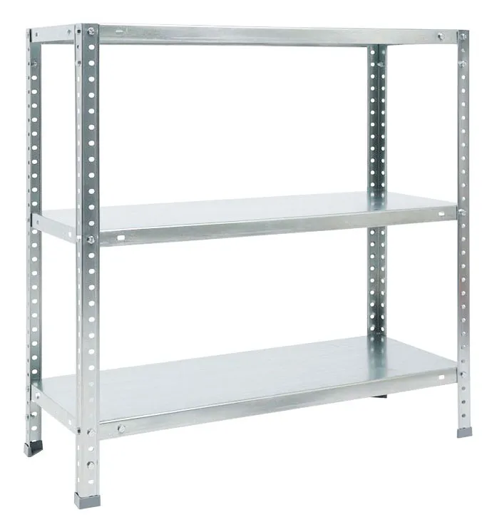 Стеллаж Практик ES 75KD пол.:3 разборная 750x750x300мм серебристый (S24099023358)