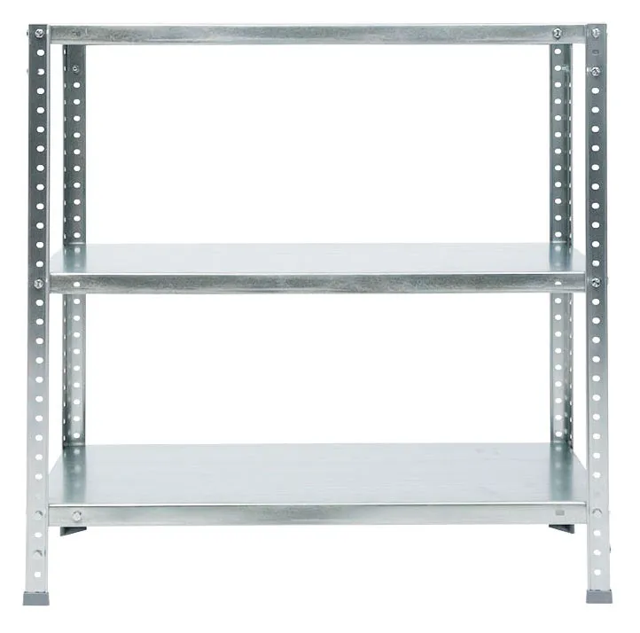 Стеллаж Практик ES 75KD пол.:3 разборная 750x750x300мм серебристый (S24099023358)