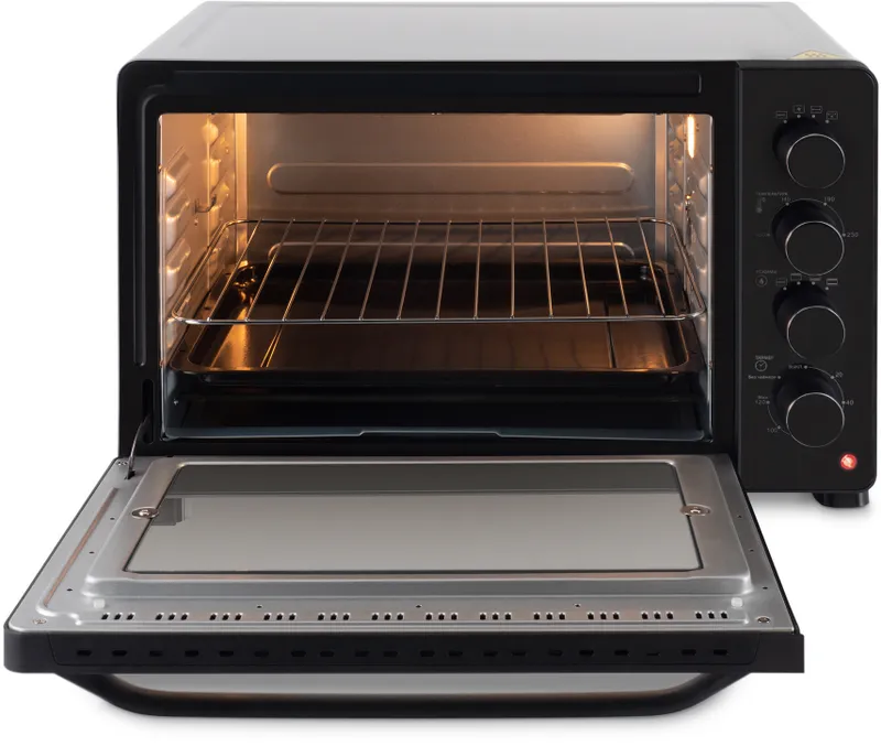 Мини-печь Hyundai MIO-HY081 38л. 2000Вт серебристый/черный