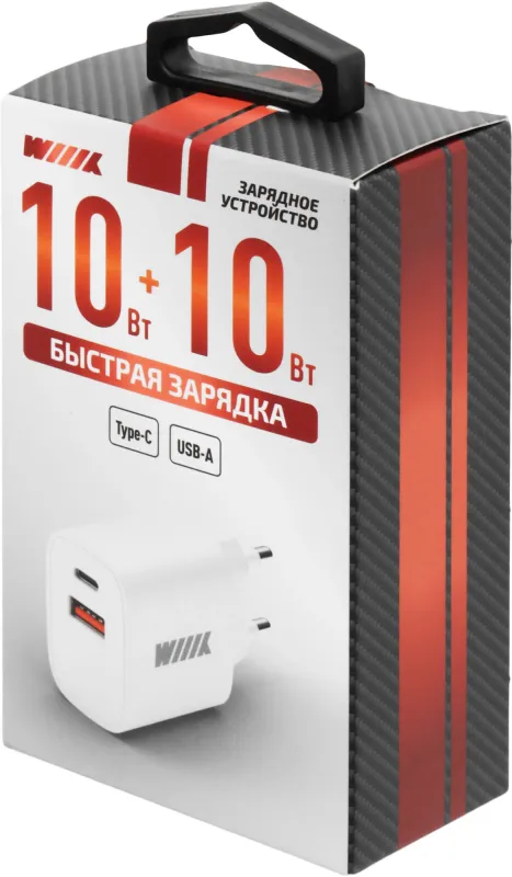 Сетевое зар./устр. Wiiix UNN-1-2-04-W 2.4A 2xUSB универсальное белый