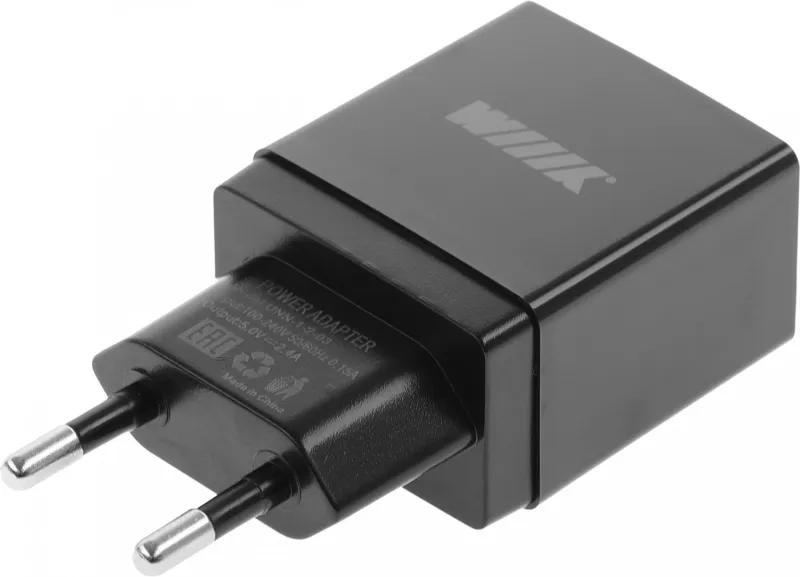 Сетевое зар./устр. Wiiix UNN-1-2-03 2.4A 2xUSB универсальное черный