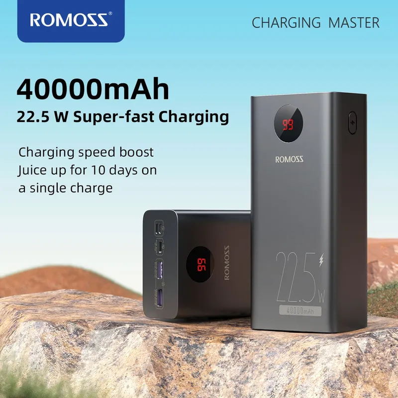 Мобильный аккумулятор Romoss PEA40PF 40000mAh PD 3A черный