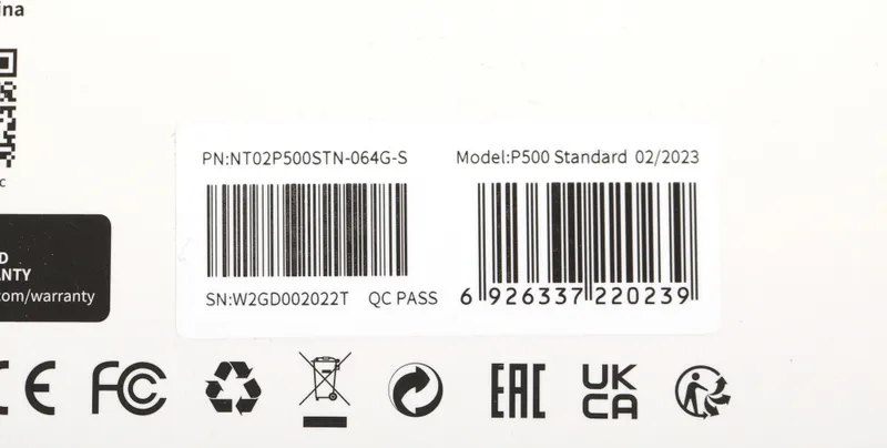 Носитель информации Netac P500 Standard 64GB MicroSDXC U1/C10 up to 90MB/s, retail pack card only