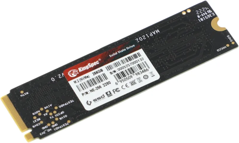 Накопитель SSD Kingspec PCIe 3.0 x4 256GB NE-256 M.2 2280
