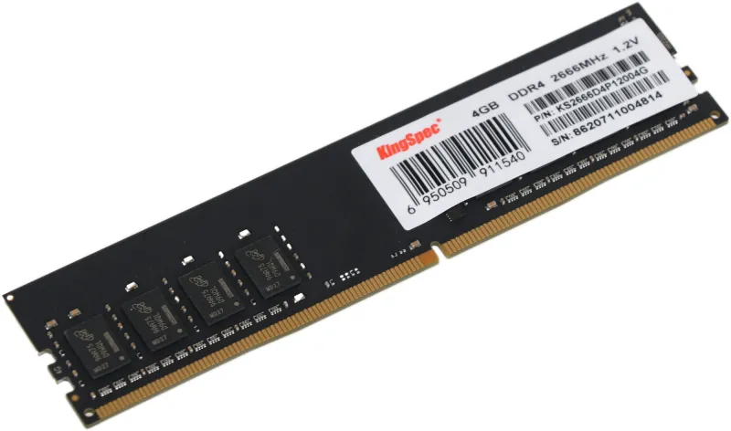 Память DDR4 4GB 2666MHz Kingspec KS2666D4P12004G RTL PC4-21300 CL19 DIMM 288-pin 1.2В dual rank Ret