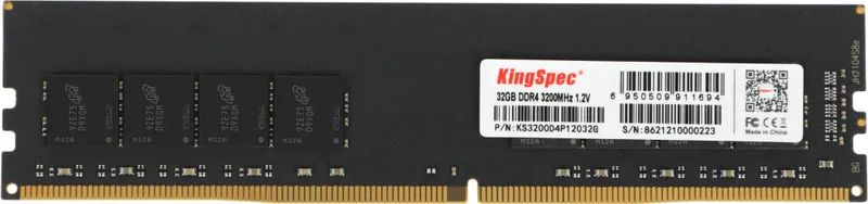 Память DDR4 32GB 3200MHz Kingspec KS3200D4P12032G RTL PC4-25600 DIMM 288-pin 1.2В dual rank Ret