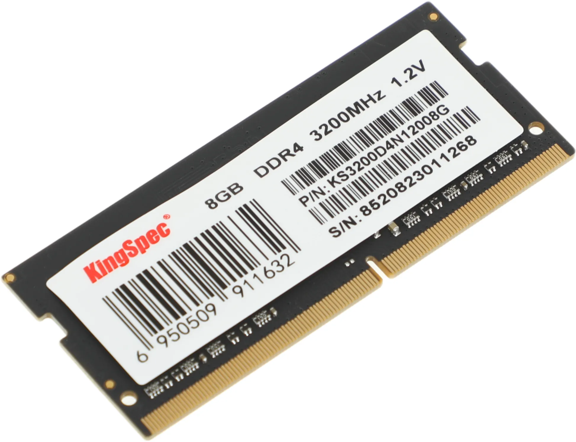 Память DDR4 8GB 3200MHz Kingspec KS3200D4N12008G RTL PC4-25600 SO-DIMM 260-pin 1.2В single rank Ret