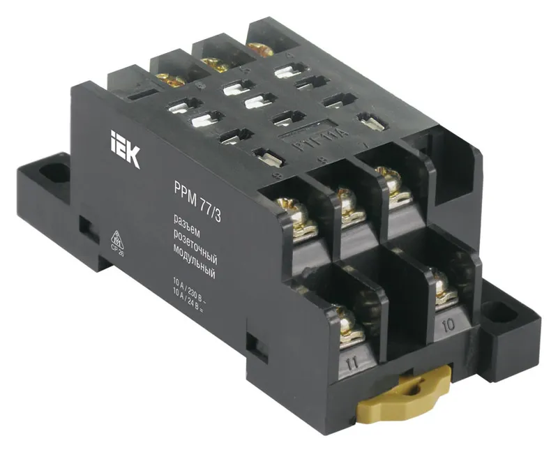 Разъем розеточный IEK РРМ78/3(PYF11A) винт.соед. 230 (RRP20D-RRM-3)