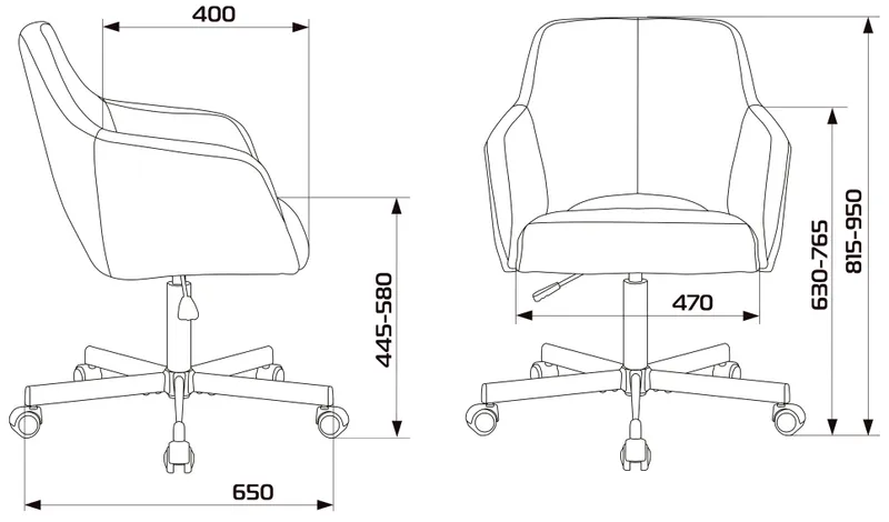 Кресло Бюрократ CH-380M серая жемчужина зигзаг крестов. металл черный
