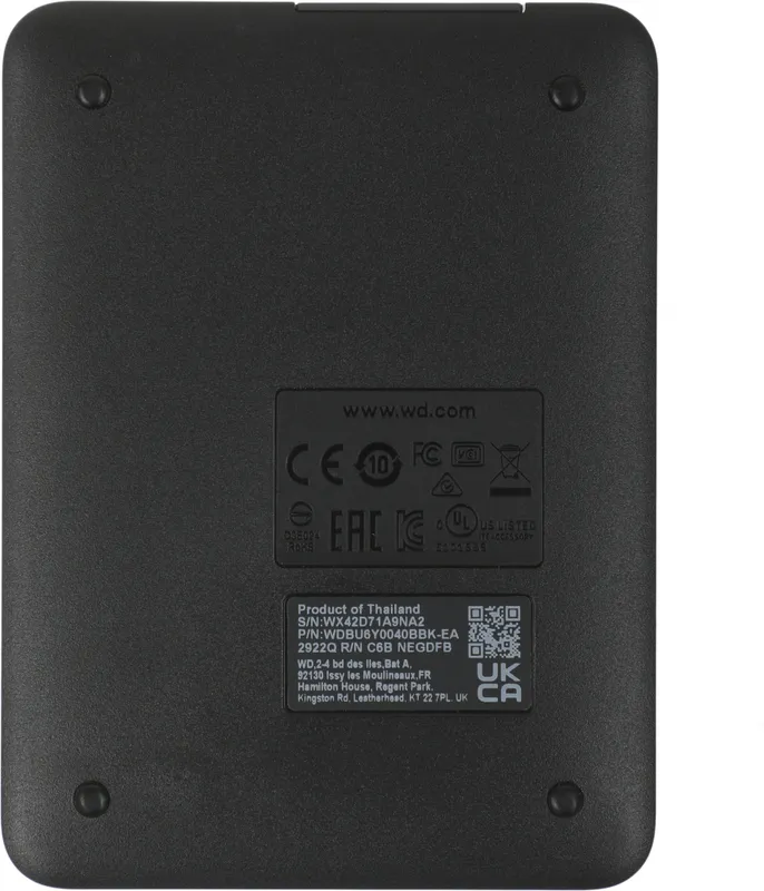 Жесткий диск WD USB3.0 4TB WDBU6Y0040BBK-WESN Elements Portable 2.5" черный