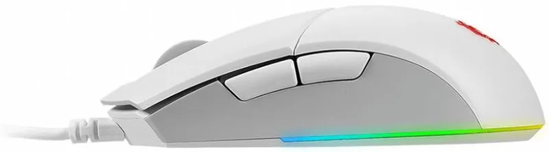Gaming Mouse MSI Clutch GM11, Wired, DPI 5000, symmetrical design, RGB lighting, White