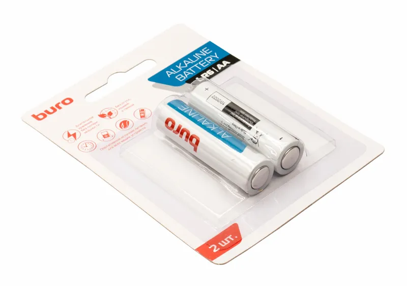 Батарея Buro Alkaline LR6 AA (2шт) блистер