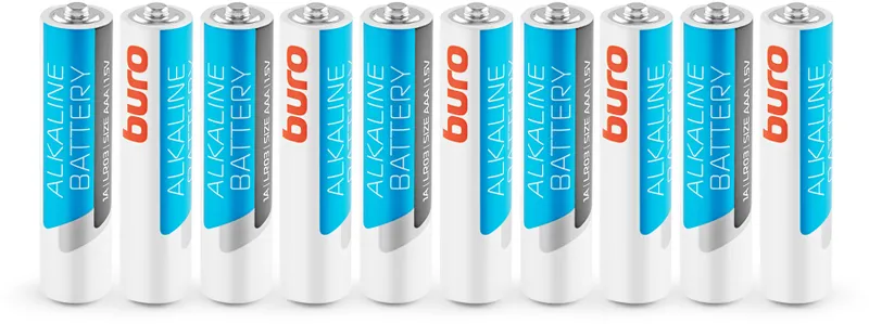 Батарея Buro Alkaline LR03 AAA (10шт) коробка