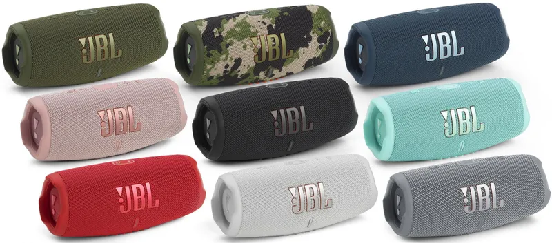 Колонка порт. JBL Charge 5 синий 40W 2.0 BT 15м 7500mAh (без.бат) (JBLCHARGE5BLU)