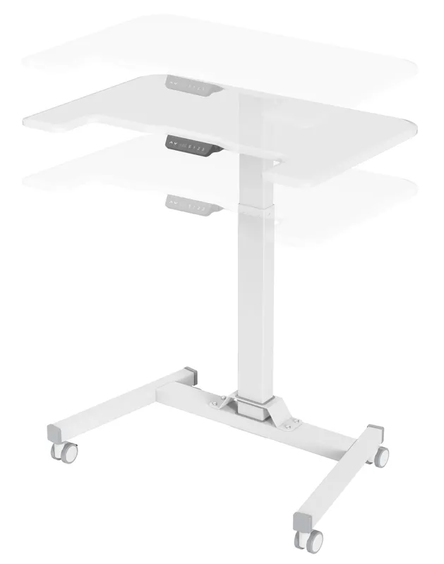 Стол для ноутбука Cactus VM-FDE101 столешница МДФ белый 80x60x123см (CS-FDE101WWT)