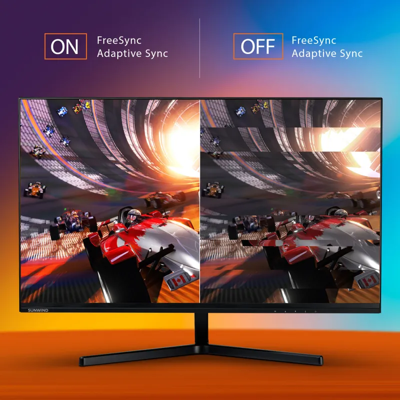 Монитор SunWind 23.8" SUN-M24BG110 черный VA LED 6ms 16:9 HDMI матовая 250cd 178гр/178гр 1920x1080 165Hz DP FHD USB 2.6кг