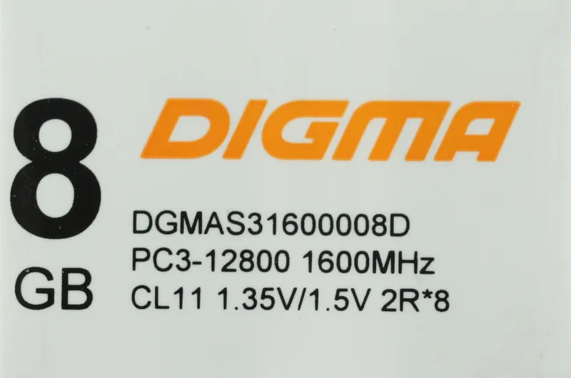 Память DDR3L 8Gb 1600MHz Digma DGMAS31600008D RTL PC3-12800 CL11 SO-DIMM 204-pin 1.35В dual rank Ret