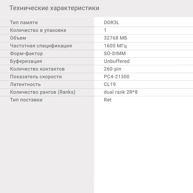 Память DDR4 32Gb 2666MHz Digma DGMAS42666032D RTL PC4-21300 CL19 SO-DIMM 260-pin 1.2В dual rank Ret